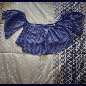 Off Shoulder Crop Top